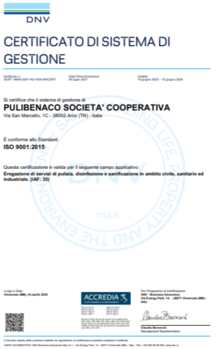 Pulibenaco è Iso9001